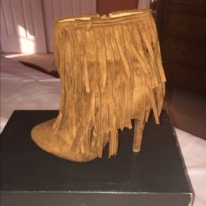 Fringed Ankle Boots